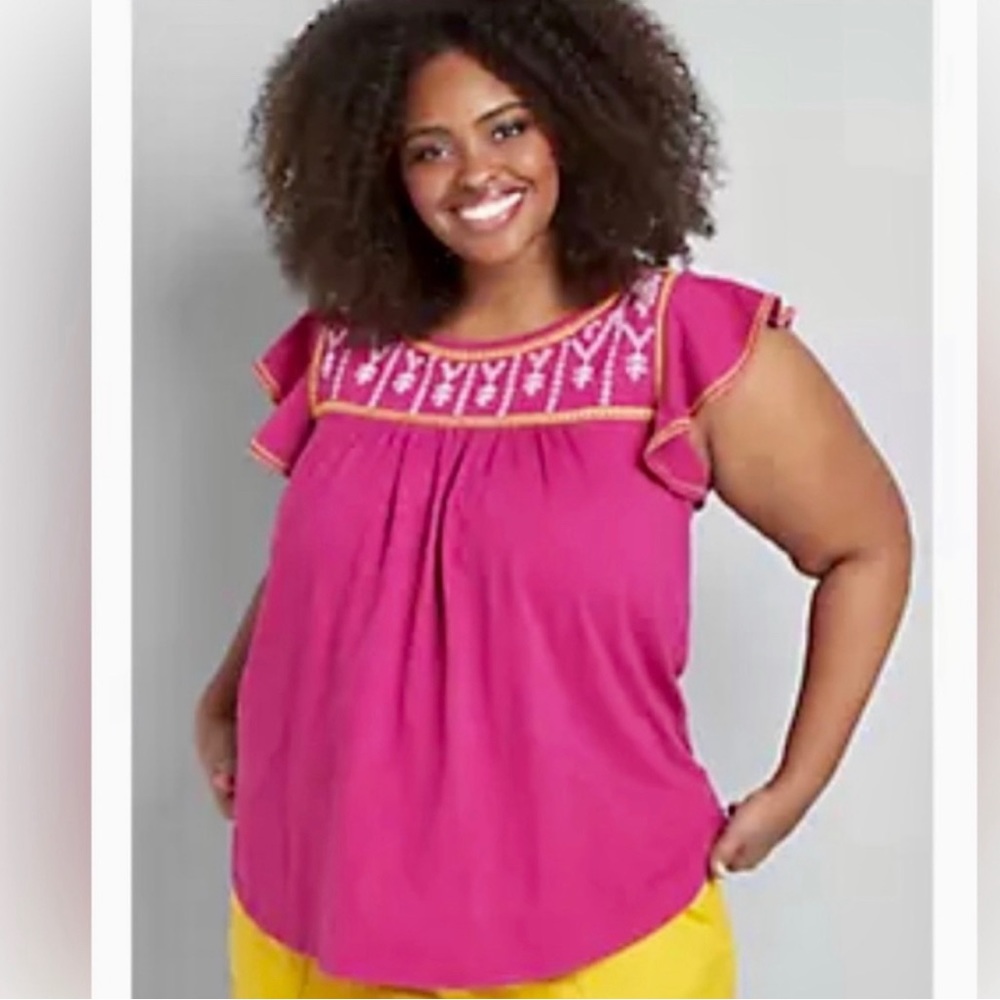 Pink Lane Bryant Top